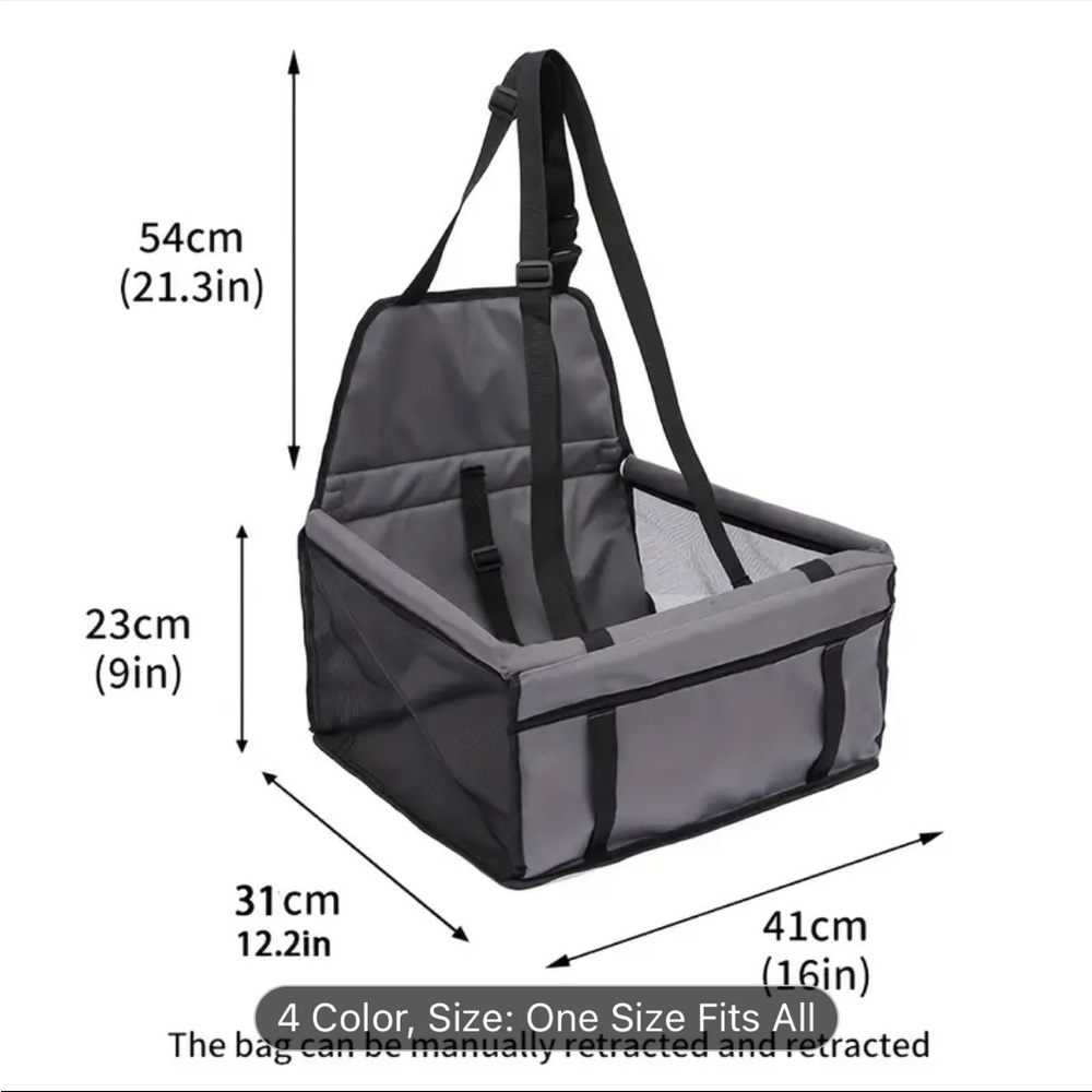 ⭐️⭐️ SOLD ⭐️⭐️ Gray Animal Car Seat - Picture 2 of 6